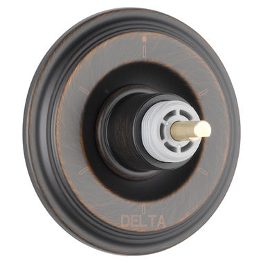 Click here to see Delta T11997-RBLHP Delta Cassidy 6-Function Diverter Valve Trim, Less Handle, 3-Port, Venetian Bronze - T11997-RBLHP