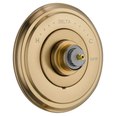Click here to see Delta T14097-CZLHP Delta Cassidy Monitor 14 Series Valve Trim, Less Handle, Champagne Bronze - T14097-CZLHP