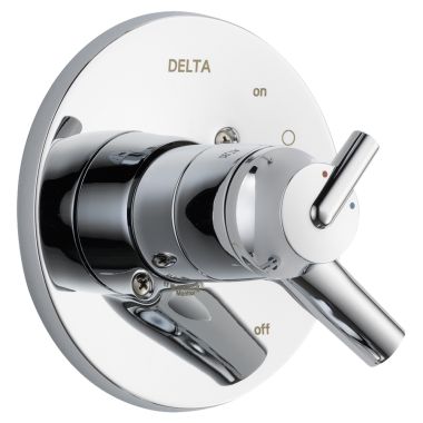 Click here to see Delta T17059 Delta Trinsic Monitor 17 Series Two-Handle Valve Trim, Lever Handles, Polished Chrome - T17059