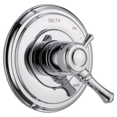 Click here to see Delta T17097 Delta Cassidy Monitor 17 Series Two-Handle Valve Trim, Lever Handles, Polished Chrome - T17097