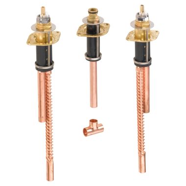 Click here to see Delta R2707 Delta TPR2707 Two-Handle Tub Rough-In Valve, Extra Deep Deck, Flexible Mount, 1/2