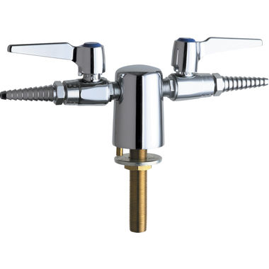 Click here to see Chicago Faucet 981-VR909CAGCP Chicago Faucets 981-VR909CAGCP Turret with Two Ball Valves (180-degree)