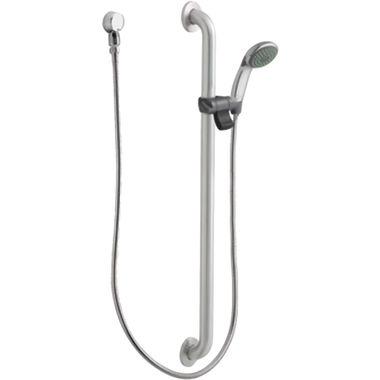 Click here to see Moen 52136GBM25 Moen 52136GBM25 Commercial Chrome/Stainless Slide Bar/Grab Bar Shower