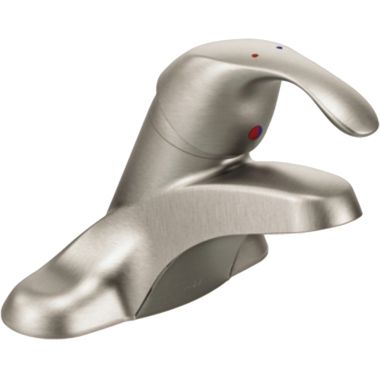 Click here to see Moen 8430CBN Moen 8430CBN M-Bition One-Handle Centerset Lavatory Faucet, Less Drain, 1/2