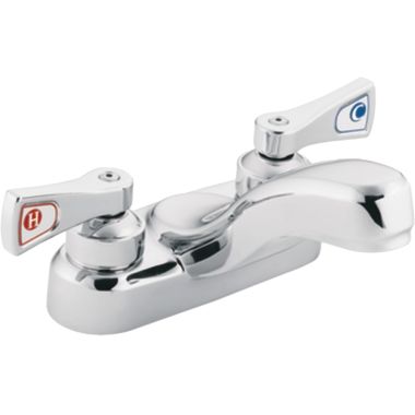 Click here to see Moen 8210F15 Moen 8210F15 M-Dura Chrome Two-Handle Lavatory High Arc Faucet