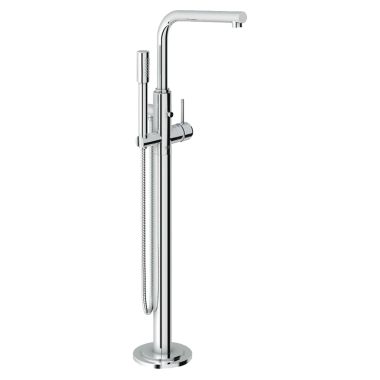 Click here to see Grohe 32135002 Grohe Atrio Single-Handle Freestanding Tub Filler with Hand Shower, 1-Hole, SilkMove, Lever Handle, Chrome - 32135002