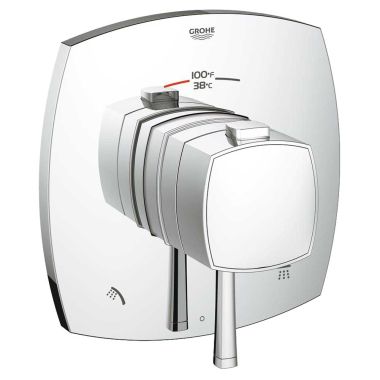 Click here to see Grohe 19947000 GROHE 19947000 Grandera 2-Function Thermostatic Valve Trim, Chrome