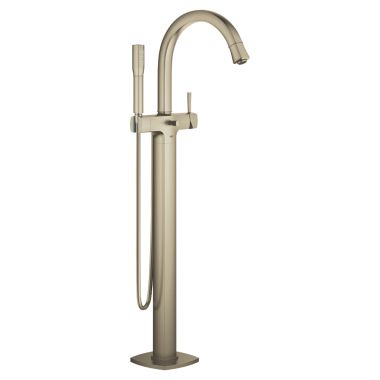 Click here to see Grohe 23318EN0 GROHE 23318EN0 Brushed Nickel Grandera Series Floor Mount Tub Filler