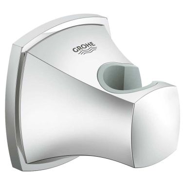 Click here to see Grohe 27969000 GROHE 27969000 Grandera Wall Hand Shower Holder, StarLight Chrome