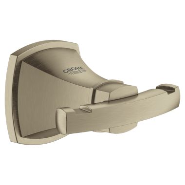 Click here to see Grohe 40631EN0 Grohe Grandera Double Robe Hook, Brushed Nickel - 40631EN0