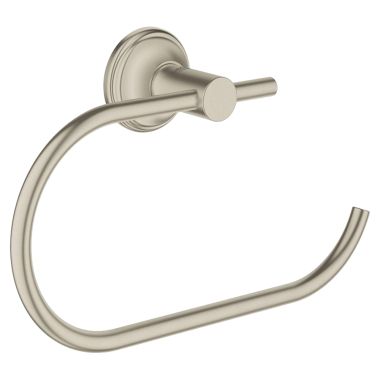Click here to see Grohe 40657EN0 Grohe 40657EN0 Essentials Authentic Toilet Paper Holder, Brushed Nickel