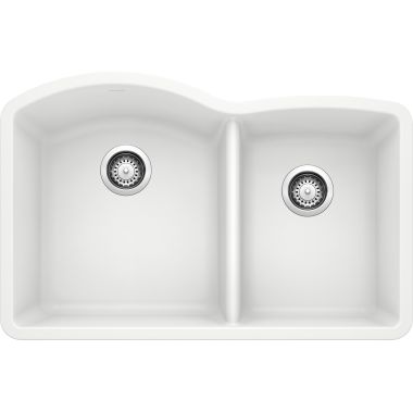 Click here to see Blanco 440180 Blanco 440180 Diamond White 1-3/4 Bowl Undermount Sink