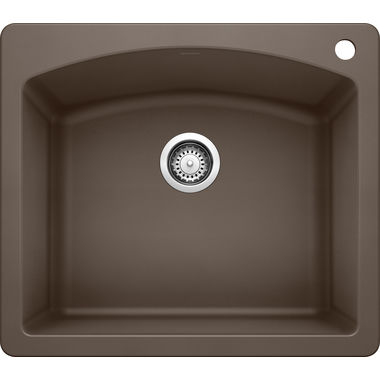 Click here to see Blanco 440208 Blanco 440208 Diamond Silgranit II Dual Mount Single-Bowl Sink (Cafe Brown)