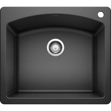Click here to see Blanco 440210 Blanco 440210 Diamond Silgranit II Dual Mount Single-Bowl Sink (Anthracite)