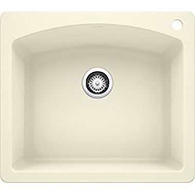 Click here to see Blanco 440212 Blanco 440212 Diamond Silgranit II Dual Mount Single-Bowl Sink (Biscuit)