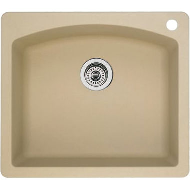 Click here to see Blanco 441215 Blanco 441215 Diamond Silgranit II Dual Mount Single-Bowl Sink (Biscotti)