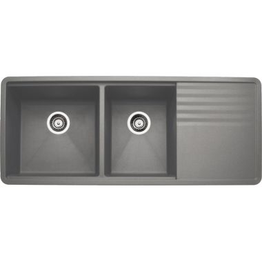 Click here to see Blanco 440411 Blanco 440411 Precis Mult-Level 1-3/4 Bowl Sink Package (Metallic Gray)