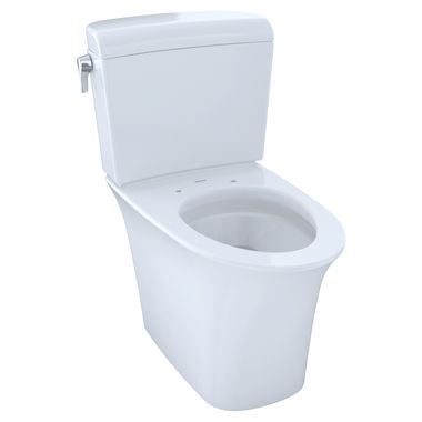 Click here to see Toto CST484CEMFG#01 Toto Maris Two-Piece Elongated Dual-Max, Dual Flush Universal Height Skirted Toilet, Cotton White - CST484CEMFG#01