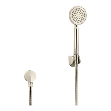 Click here to see Toto TS400F51#PN TOTO Transitional Collection Series B 4in Single-Spray Hand Shower with Rubber Nozzles, 2.5 GPM, Polished Nickel - TS400F51#PN