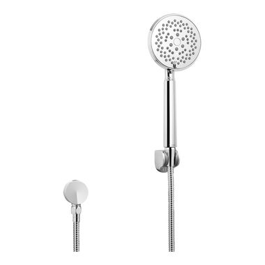 Click here to see Toto TS400F55#CP TOTO Transitional Collection Series B 4in Multi-Spray Hand Shower with Rubber Nozzles, 2.5 GPM, Polished Chrome - TS400F55#CP