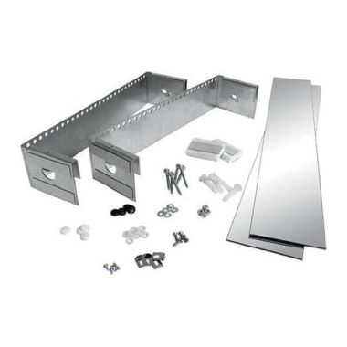 Click here to see Jensen 760025 Jensen Surface Mount Kit for 25in x 4in Bath Cabinets, Galvanized Steel Mounting Bracket - 760025