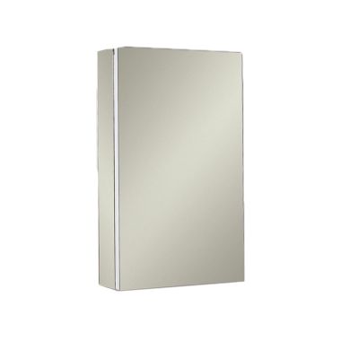 Click here to see Jensen 52WH244DPF Jensen Metro White 25in Medicine Cabinet with Frameless Mirror, Euro Hinge, Adjustable Glass Shelves -  52WH244DPF
