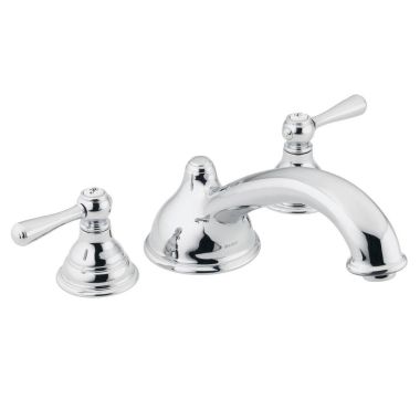 Click here to see Moen T910 Moen T910 Two Handle Low Arc Roman Tub Faucet