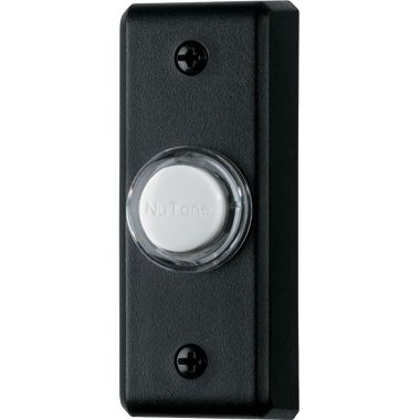 Click here to see Broan SPB69LBL Broan-NuTone Door Chime Pushbutton Lighted in Black - SPB69LBL