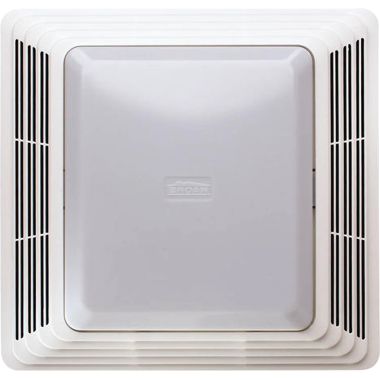 Click here to see Broan BP91 Broan-NuTone Ceiling Mount Bathroom Exhaust Fan Grille/Cover with 100 Watts Light - BP91