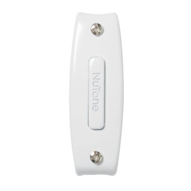 Click here to see Broan SPB7WH  Broan-NuTone Rectangular White Unlighted Pushbutton - PB7WH
