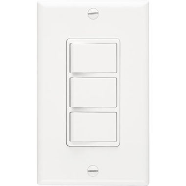 Click here to see Broan P66W BROAN-NUTONE P66W 3-FUNCTION CONTROL FITS SINGLE GANG OPENING