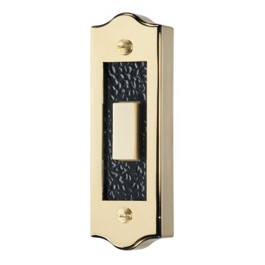 Click here to see Broan SPB19LGL Broan-NuTone Lighted Door Chime Pushbutton, Polished Brass - SPB19LGL