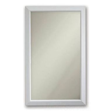 Click here to see Jensen 625N244WHC Jensen Hampton White 25-1/2in Bathroom Cabinet with Framed Mirror, Adjustable Glass Shelves -  625N244WHC