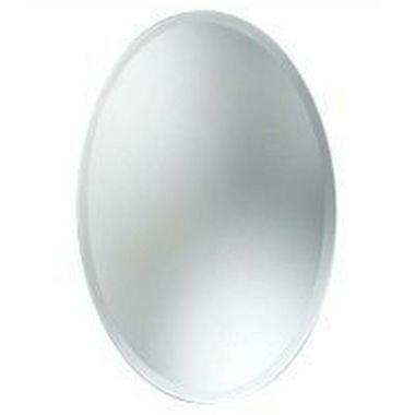 Click here to see Jensen 1358 Jensen Cameo White 14in Width x 24in Height Recess Mount Medicine Cabinet with Oval Mirror Door Front - 1358