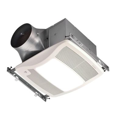 Click here to see Broan ZN110HL Broan-NuTone Ultra Green ZB Series Multi-Speed Humidity Sensing Bathroom Exhaust Fan with LED Light, 110 CFM, 0.3 Sones, Energy Star - ZN110HL