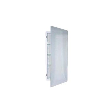 Click here to see Jensen 868P34WHG Jensen Horizon White 36in Medicine Cabinet with Frameless Mirror, Reversible Door Swing, Adjustable Shelves - 868P34WHG