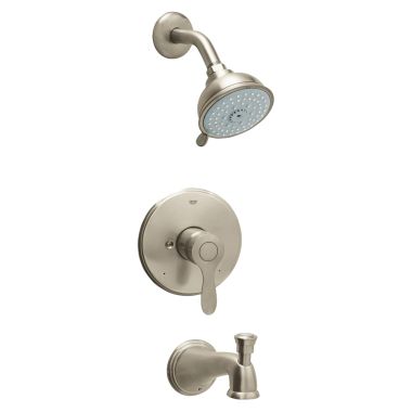 Click here to see Grohe 35040EN0 GROHE 35040EN0 Parkfield Shower/Tub Combination Trim - Brushed Nickel 