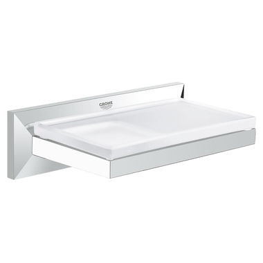 Click here to see Grohe 40504000 GROHE 40504000 Allure Brilliant Soap Dish with Shelf - StarLight Chrome