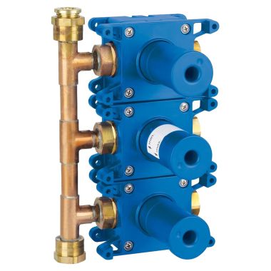 Click here to see Grohe 35032000 Grohe 35032000 GrohTherm F Triple Volume Control Rough-In Valve, 1/2