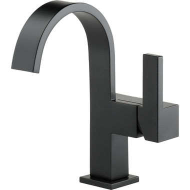 Click here to see Brizo 65080LF-BL Brizo Siderna Single-Handle Matte Black Bathroom Faucet, 1.5 GPM, Single-Hole, Ceramic Cartridge, Less Drain - 65080LF-BL