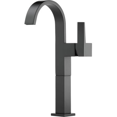 Click here to see Brizo 65480LF-BL Brizo Siderna Single-Handle Matte Black Vessel Bathroom Faucet with Ceramic Cartridge, Single-Hole, 1.5 GPM, Less Drain - 65480LF-BL