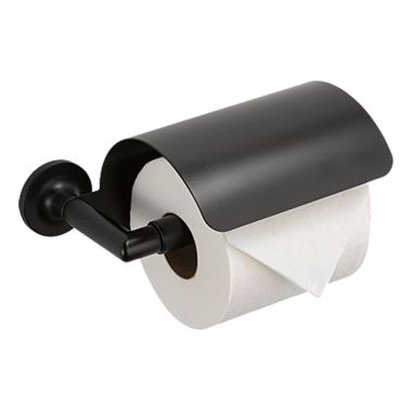 Click here to see Brizo 695075-BL Brizo Odin Toilet Paper Holder with Cover, Matte Black - 695075-BL