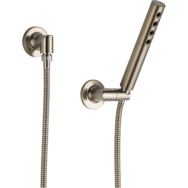 Click here to see Brizo 88875-PC Brizo Odin Single-Function Wall-Mount Hand Shower with H2Okinetic, Stretchable Hose 1.75 GPM, Polished Chrome - 88875-PC