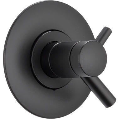 Click here to see Brizo T60075-BL Brizo Jason Wu TempAssure Thermostatic Two-Handle Valve Trim, Lever Handles, Matte Black - T60075-BL