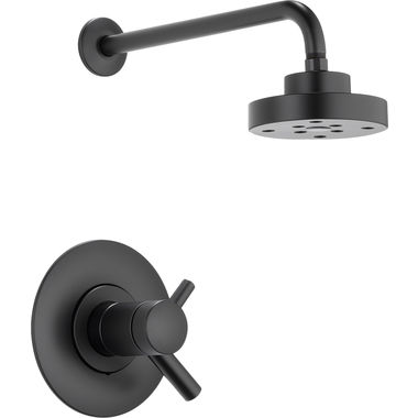 Click here to see Brizo T60275-BL Brizo Odin TempAssure Thermostatic Shower Faucet with Single Function Showerhead, 1.75 GPM, Matte Black - T60275-BL