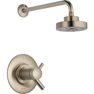 Click here to see Brizo T60275-BN Brizo Odin TempAssure Thermostatic Shower Faucet with Single Function Showerhead, 1.75 GPM, Brilliance Brushed Nickel - T60275-BN