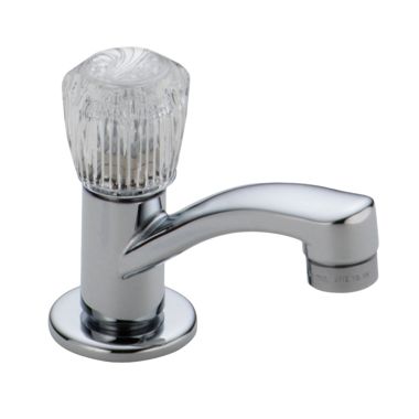 Click here to see Delta 2302LF Delta Classic Single-Handle Basin Faucet, Deck Mount, Knob Handle, 1.2 GPM, Chrome - 2302LF