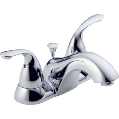 Click here to see Delta 25919LF-SS-W Delta Classic Low-Arc Stainless Lavatory Faucet for 4