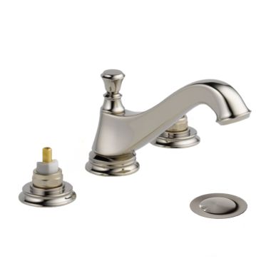 Click here to see Delta 3595LF-PNMPU-LHP Delta Cassidy Low-Arc Polished Nickel Lavatory Faucet for 6