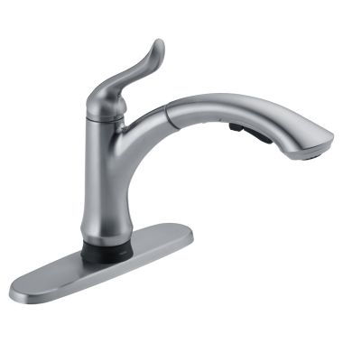 Click here to see Delta 4353T-AR-DST Delta 4353T-AR-DST Linden Arctic Stainless Pull-Out Kitchen Faucet-Touch2O